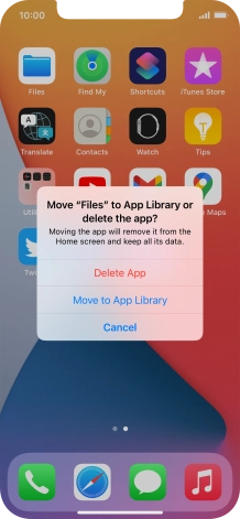 Press Delete App. Press Delete App.