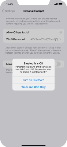 If Wi-Fi is turned on, press Wi-Fi and USB Only. If Wi-Fi is turned on, press Wi-Fi and USB Only.