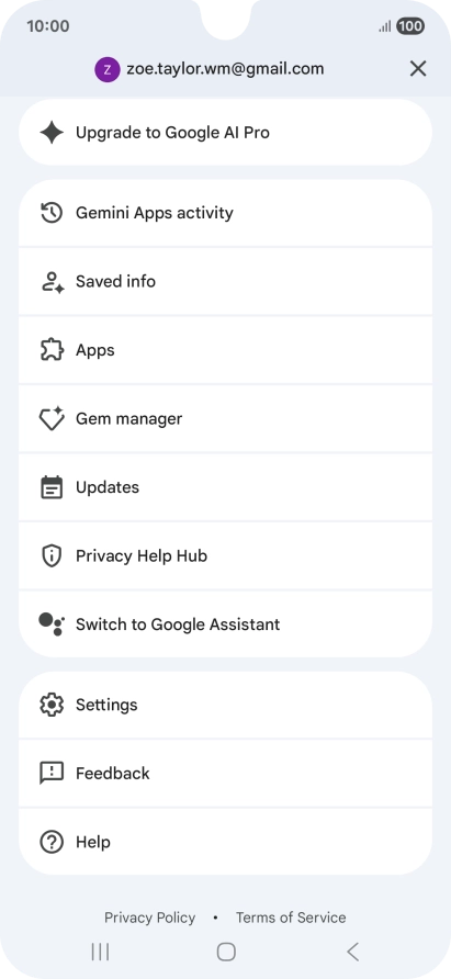 Press Settings. Press Settings.