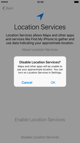 If you turn off the function, press OK. If you turn off the function, press OK.