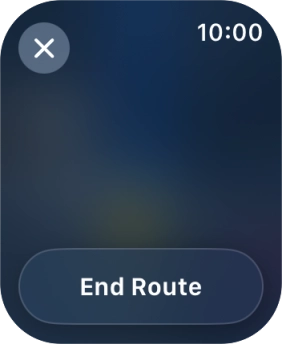 Press End Route. Press End Route.