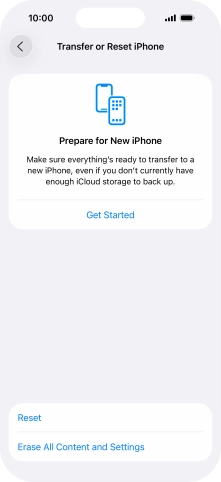 Press Reset. Press Reset.