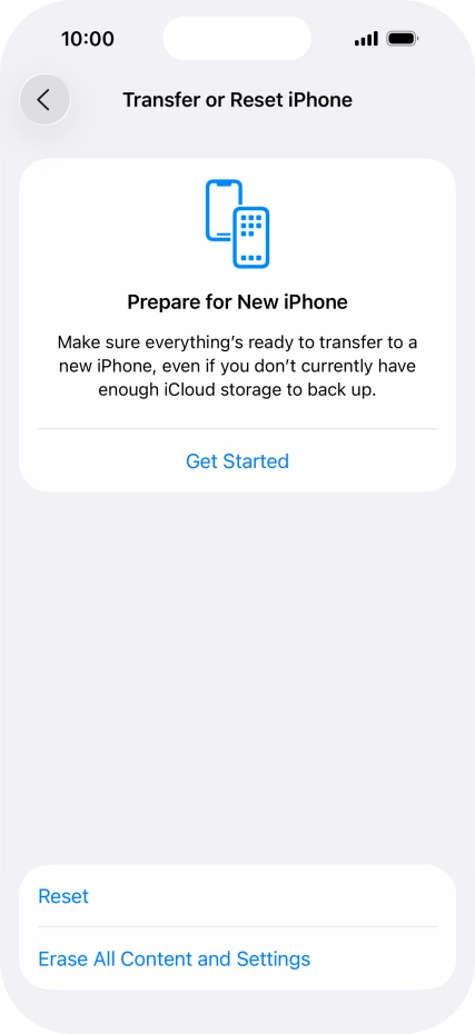 Press Reset. Press Reset.