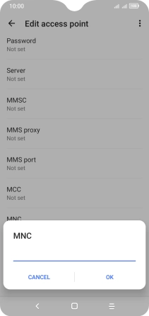 Key in 03 and press OK. Key in 03 and press OK.