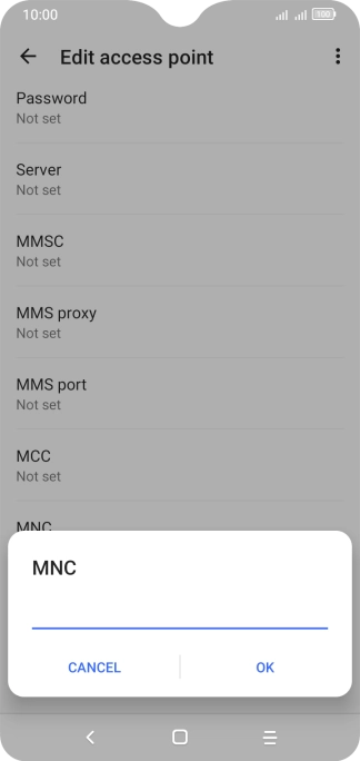 Key in 03 and press OK. Key in 03 and press OK.