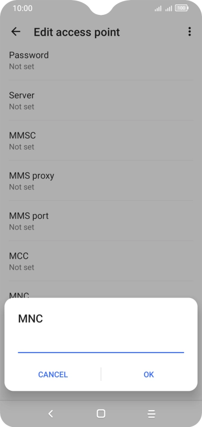 Key in 03 and press OK. Key in 03 and press OK.