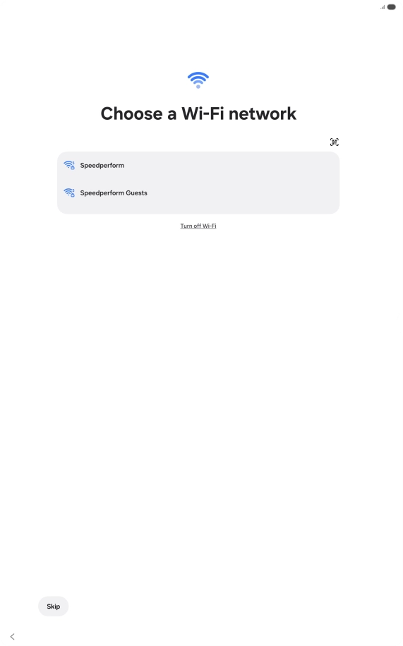 Press the required Wi-Fi network. Press the required Wi-Fi network.