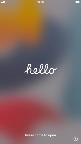 Press the Home key. Press the Home key.