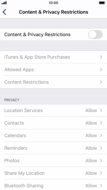 Press the indicator next to Press the indicator next to