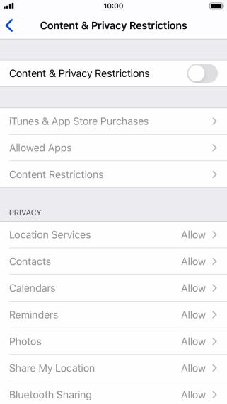Press the indicator next to Press the indicator next to