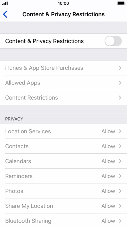 Press the indicator next to Press the indicator next to
