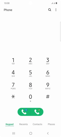 Press the menu icon. Press the menu icon.