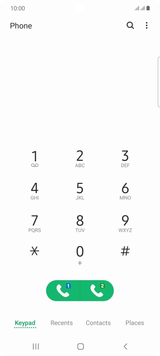 Press the menu icon. Press the menu icon.