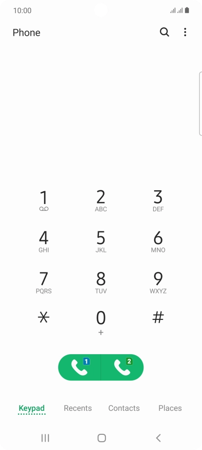 Press the menu icon. Press the menu icon.