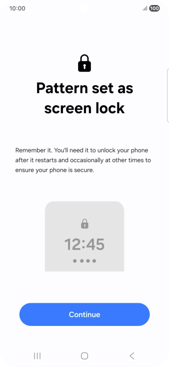 Press Continue. Press Continue.