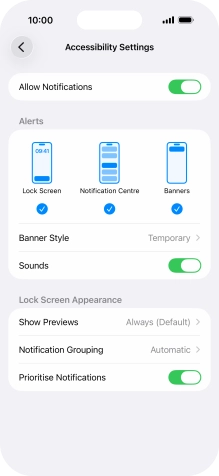 Press the indicator next to Press the indicator next to