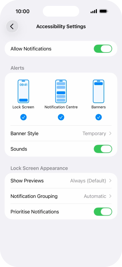 Press the indicator next to Press the indicator next to