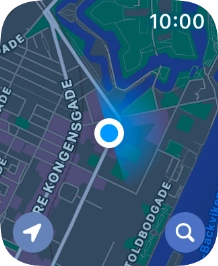 Press the search icon. Press the search icon.