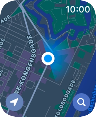 Press the search icon. Press the search icon.