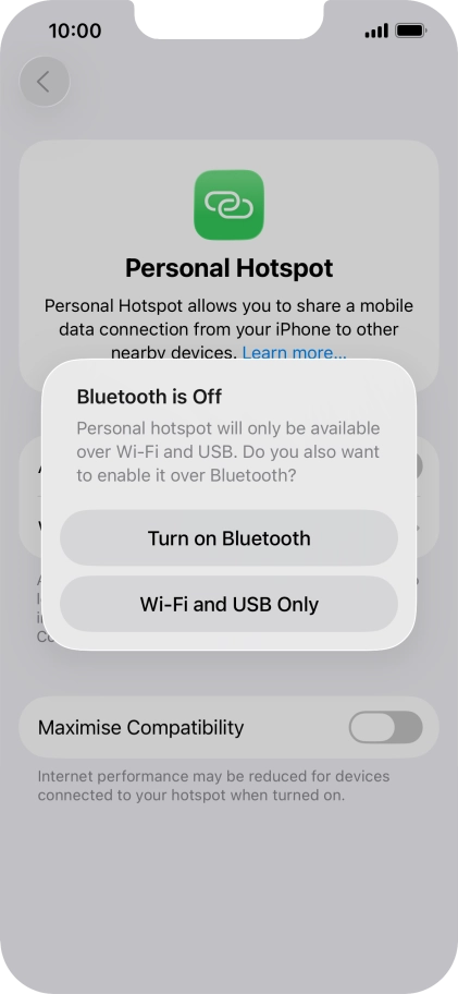 If Wi-Fi is turned on, press Wi-Fi and USB Only. If Wi-Fi is turned on, press Wi-Fi and USB Only.
