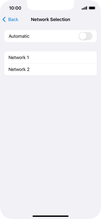 If you turn off the function, press the required network. If you turn off the function, press the required network.