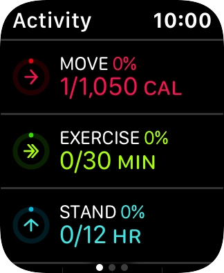 Keep sliding upwards to see the number of steps, distance and number of floors you've covered. Keep sliding upwards to see the number of steps, distance and number of floors you've covered.