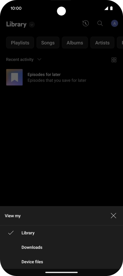Press the required category and go to the required audio file. Press the required category and go to the required audio file.