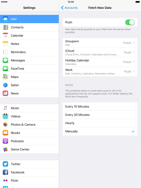 Press the indicator next to Press the indicator next to