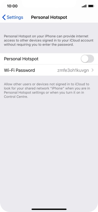 Press Wi-Fi Password and key in the required password. Press Wi-Fi Password and key in the required password.