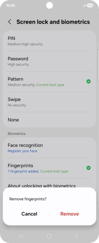 Press Remove. Press Remove.