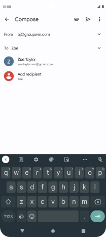 Press the required contact. Press the required contact.