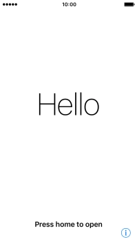 Press the Home key. Press the Home key.