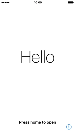 Press the Home key. Press the Home key.