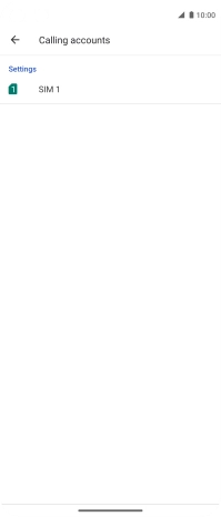 Press the name of the SIM. Press the name of the SIM.