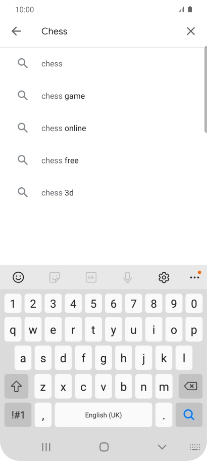 Key in the name or subject of the required app and press the search icon. Key in the name or subject of the required app and press the search icon.
