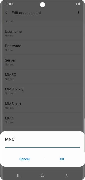 Key in 03 and press OK. Key in 03 and press OK.