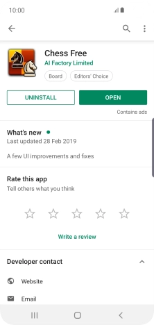Press UNINSTALL. Press UNINSTALL.