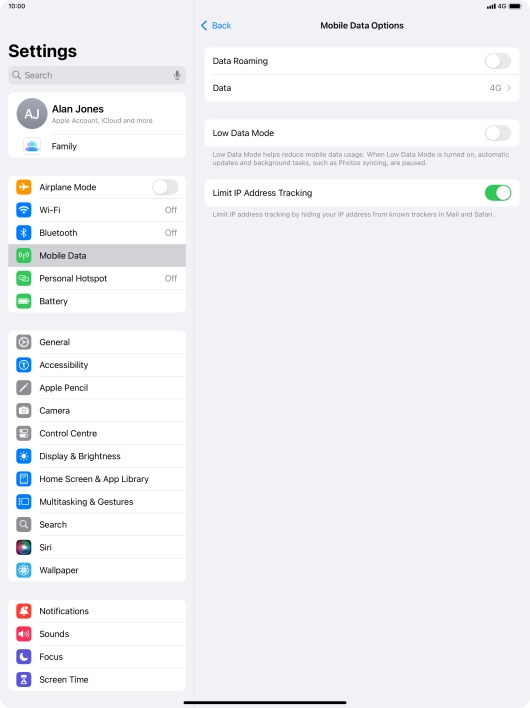 Press the indicator next to Press the indicator next to