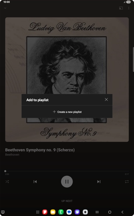 Press Create a new playlist. Press Create a new playlist.