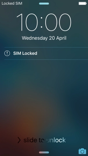 Slide your finger right on the screen. Slide your finger right on the screen.