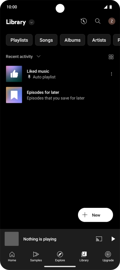 Press the drop down list. Press the drop down list.