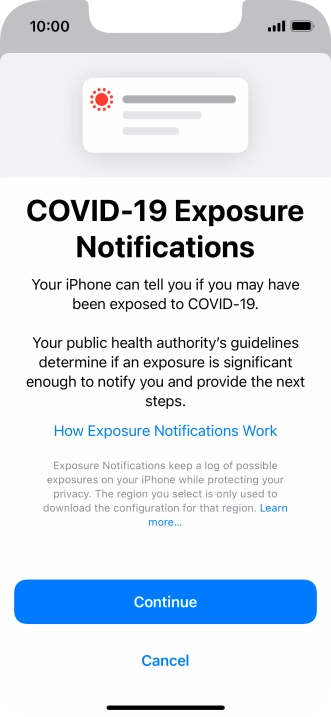 Press Continue. Press Continue.