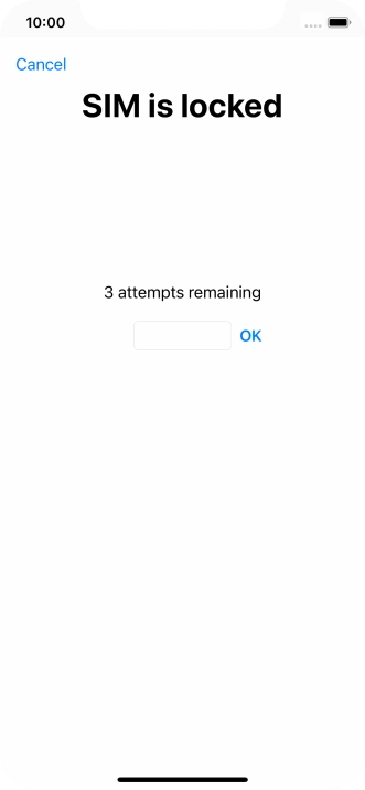 If your SIM is locked, key in your PIN and press OK. If your SIM is locked, key in your PIN and press OK.