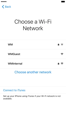Press the required Wi-Fi network. Press the required Wi-Fi network.