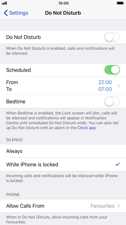 Press the indicator next to Press the indicator next to