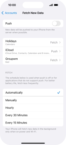 If you turn off the function, press the required setting. If you turn off the function, press the required setting.