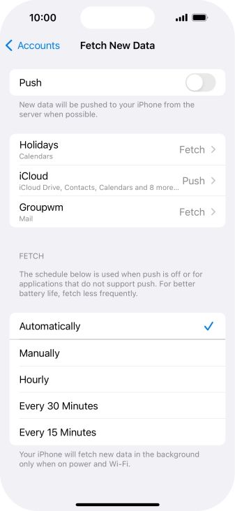 If you turn off the function, press the required setting. If you turn off the function, press the required setting.