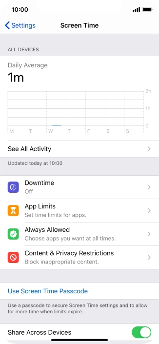 Press See All Activity. Press See All Activity.