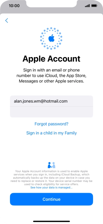 Press Continue. Press Continue.
