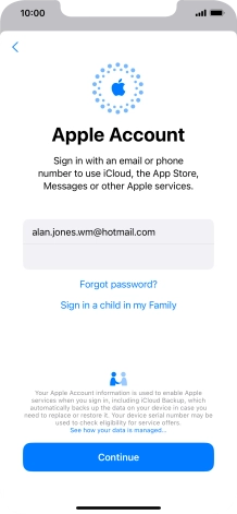 Press Continue. Press Continue.